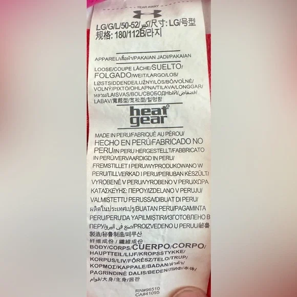 NWOT Under Armour Red and White Branded Polo Shirt - Picture 3 of 3